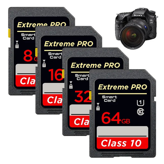 High-Speed Class 10 SD Card – 8GB, 16GB, 32GB, 64GB, 128GB, 256GB for Camera, SDA1HC & SDA1XC Flash Memory Card