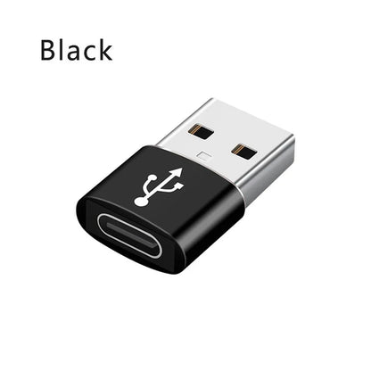 USB 3.0 to USB-C 3.1 Adapter – Mini Hi-Speed Type-C Female to USB-A Male Converter for Fast Charging & Data Sync OTG