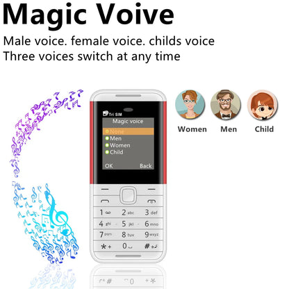 SERVO BM5310 Mini Mobile Phone — 3 SIM, 3-Standby, Auto Call Recorder, Bluetooth, Speed Dial, Magic Voice, 1.3" Display