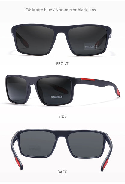 KDEAM Ultra-Light Polarized Sports Sunglasses for Men & Women – TAC 1.1mm Lens, Category 3 Driving Sun Glasses