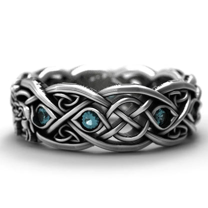 Huitan Viking Nordic Mythology Giant Wolf Ring – Defense Totem, Hip Hop Rock Fashion Unisex Punk Jewelry Gift
