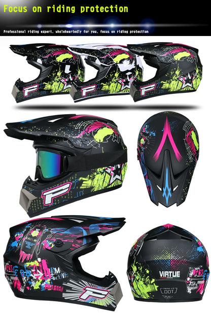 Children's Off-Road Motorcycle Helmet - Bike Downhill AM DH Cross & Motocross Capacete Casco for Kids