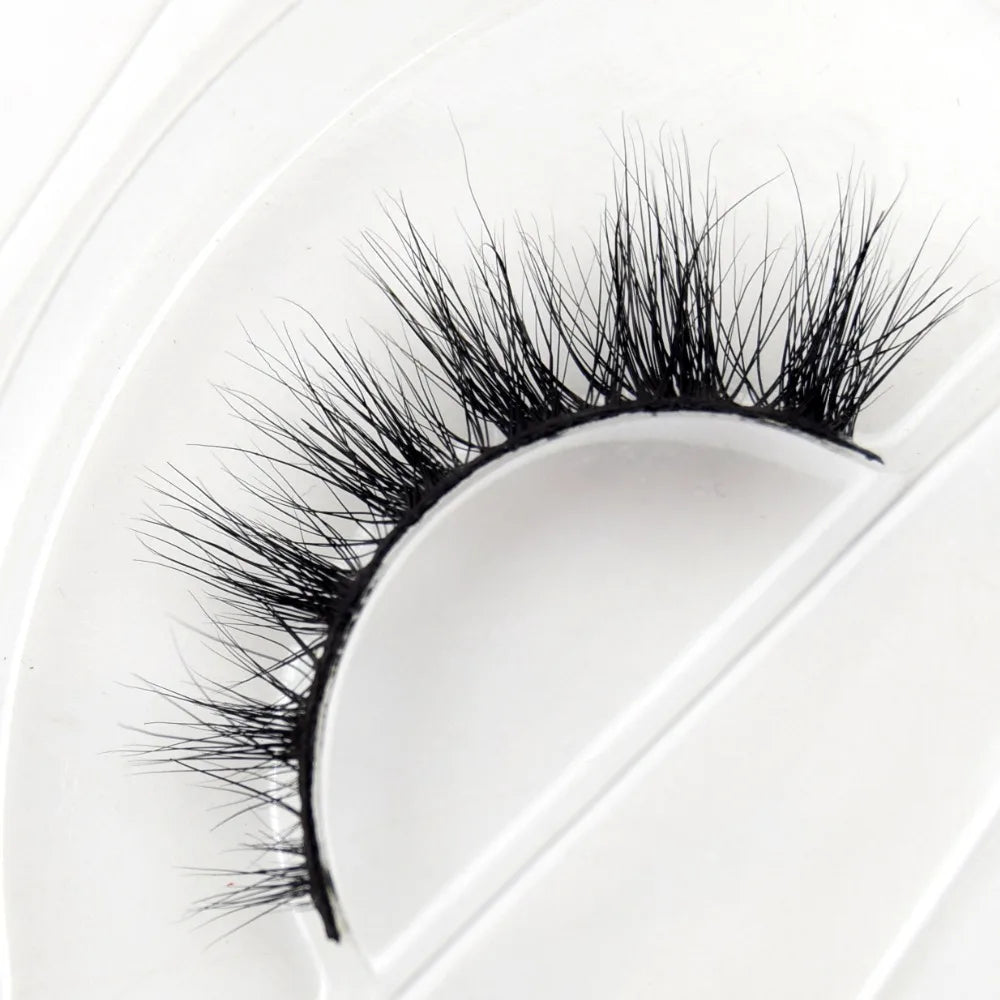 Visofree 3D Mink Eyelashes – Thick Handmade Full Strip Cruelty-Free False Lashes for Makeup M56