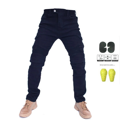 Motorcycle Jeans for Men – Featherbed Riding Trousers, Standard Version, Summer Car Ride Pants