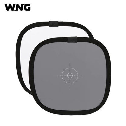 2in1 Grey White Balance Card: 12'' 30CM 18% Gray Card Mini Photographic Calibration Camera Checker for DSLR