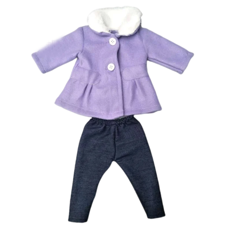 18-Inch American Girl Doll Clothes – Coat, Tights & Pants Outfit for Newborn & Baby Dolls