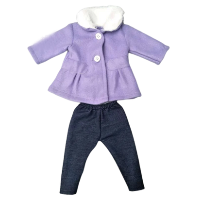 18-Inch American Girl Doll Clothes – Coat, Tights & Pants Outfit for Newborn & Baby Dolls