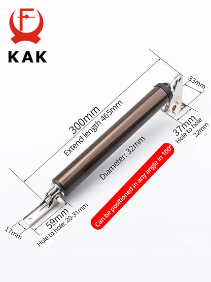 KAK Soft Closing Automatic Door Closer – 35KG Pneumatic Adjustable Speed Door Stop & Protective Holder Hardware