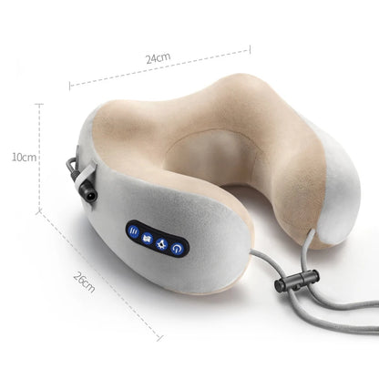 Multifunctional Electric Neck Massager U-shaped Pillow: Portable Shoulder and Cervical Massager - Relaxing Massage for Outdoor, Home, and Car Use