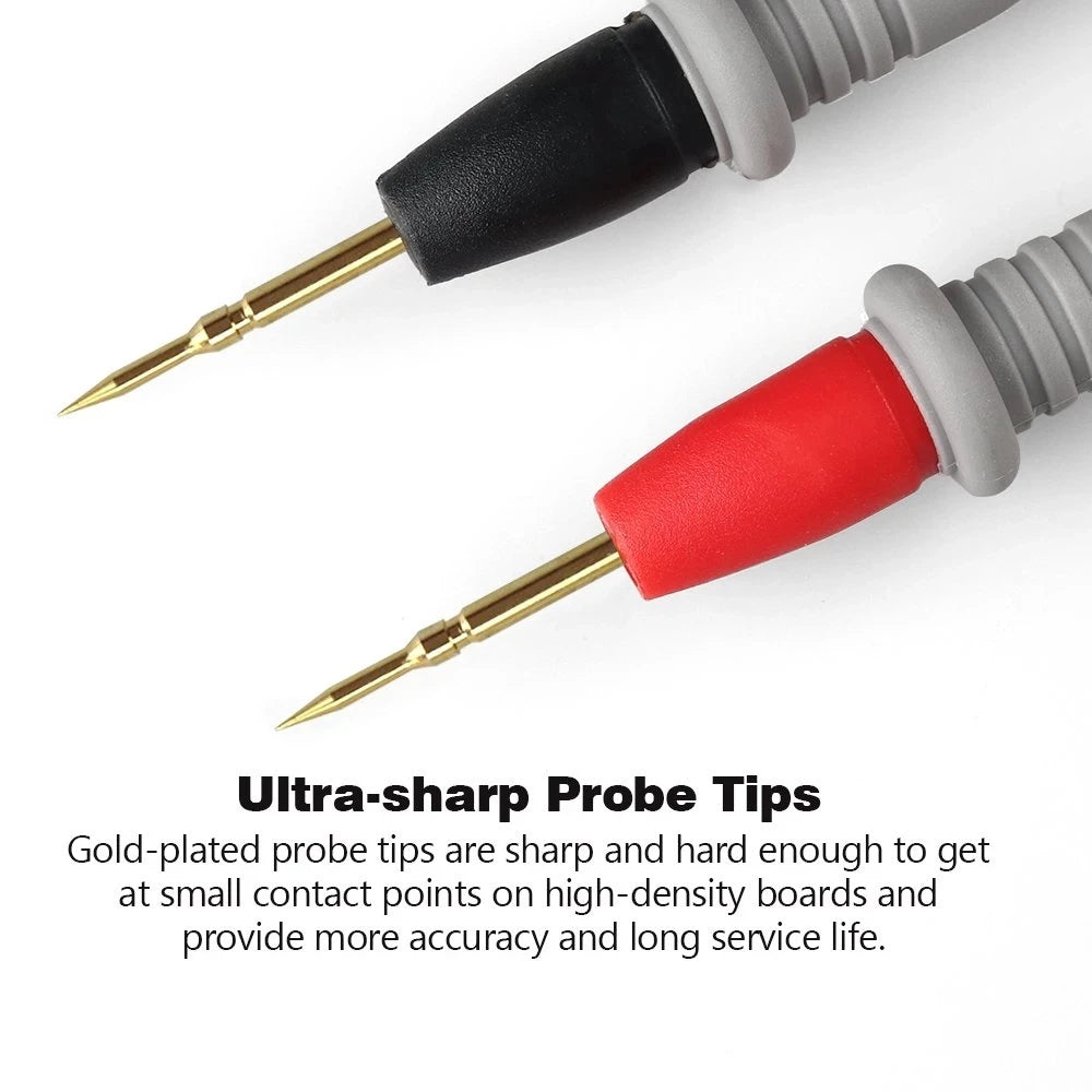 10A/20A 1000V Multimeter Test Leads Probes – Needle Tip Digital Tester Pen Cable for Accurate Electrical Measurement & Diagnostics