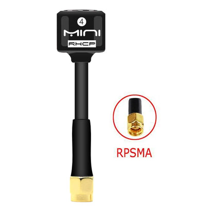 5.8G 4 RHCP Lollipop FPV Antenna – High Gain 2.8dBi SMA/RP-SMA/MMCX/UFL for Racing Drones