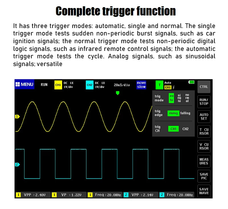 FNIRSI-1013D Digital Tablet Oscilloscope – Dual Channel, 100MHz Bandwidth, 1GS/s Sampling Rate, 7-Inch Mini Scope