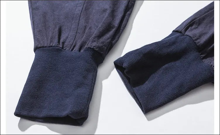 Men’s Cotton Linen Harem Pants – Solid Color Baggy Drop-Crotch Joggers with Elastic Waist Casual Streetwear Trousers
