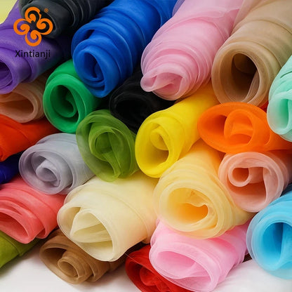 Sheer Organza Fabric Roll - Wedding Party Decoration Material For Romantic Birthday And Event Decor