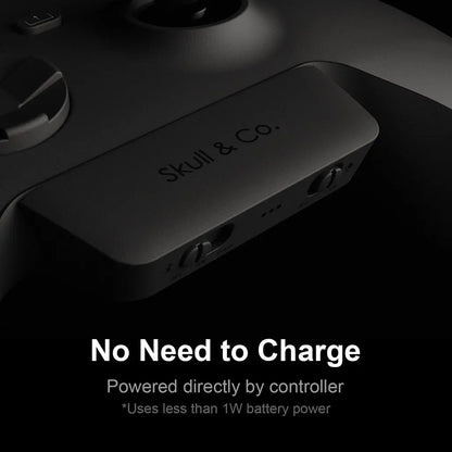 Skull & Co. AudioBox Bluetooth 5.0 Audio Transmitter APTX LL for Xbox Series X/S & One Elite 2 Controller