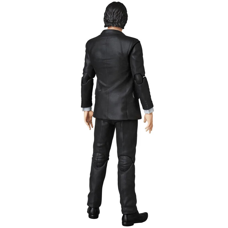 Mafex 085 John Wick Action Figure — PVC Collectible with Dogs, Moveable Joints Toy