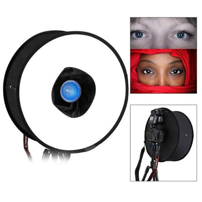 45cm Ring Softbox Speedlight Flash Diffuser - Foldable Soft Box for Canon Nikon Camera Flash Lighting