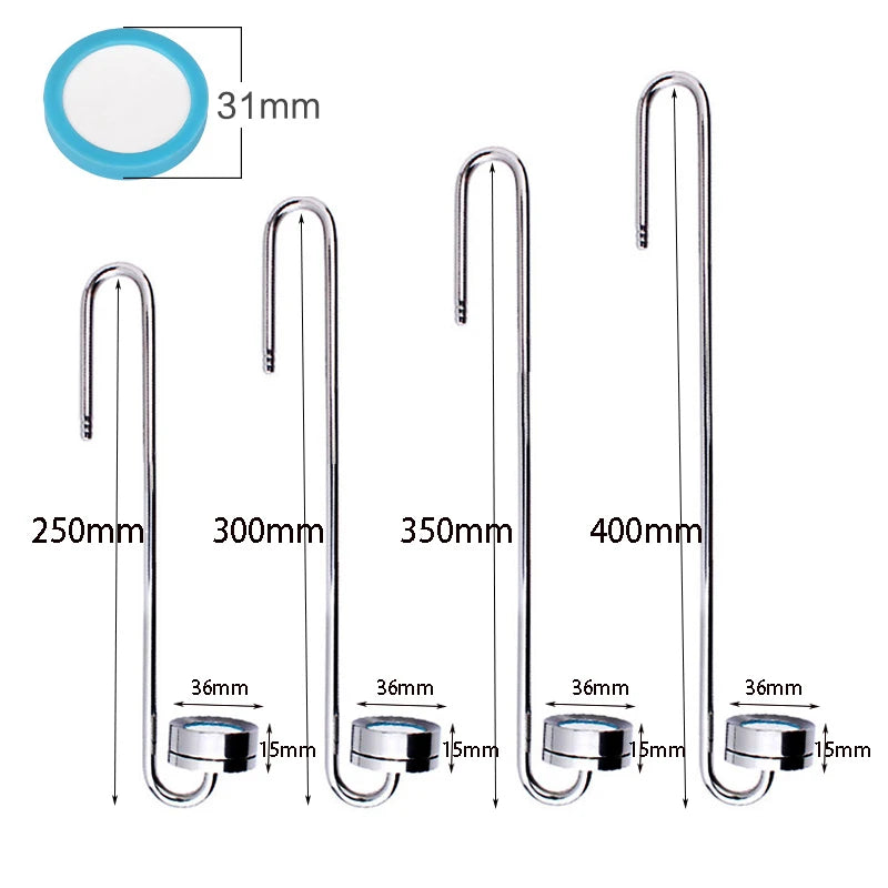 Aquarium CO2 Atomizer System - 304 Stainless Steel Carbon Dioxide Diffuser for Aquatic Plant Growth, 7CM/40CM