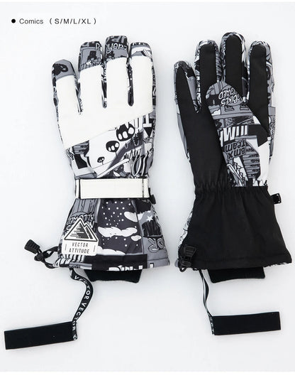 2-in-1 Extra Thick Ski Gloves – Waterproof, Windproof Winter Mittens for Men & Women