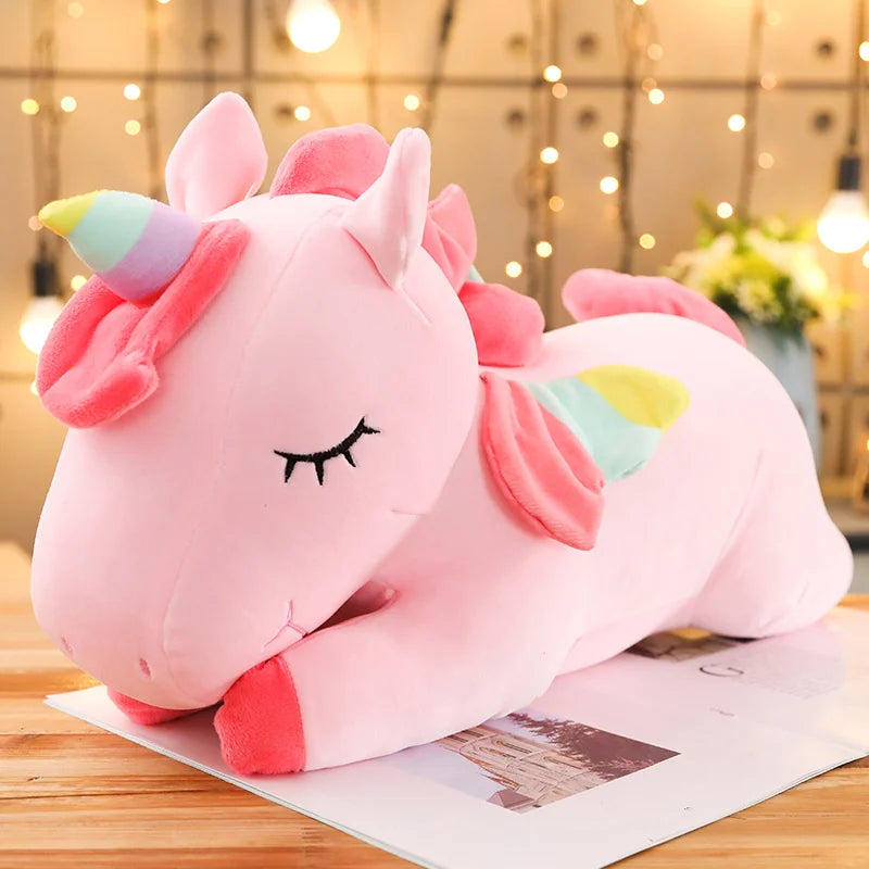 25cm Kawaii Giant Unicorn Plush Toy – Soft Stuffed Animal Horse Doll, Perfect Pillow & Birthday Gift for Girls