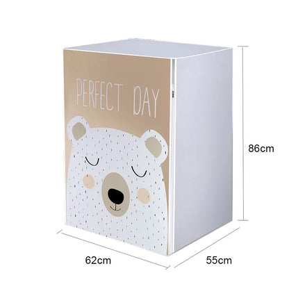 Cute Cartoon Drum Washing Machine Cover - Waterproof and Dustproof, Household Dryer Dust Cover, Clean Protection 2#