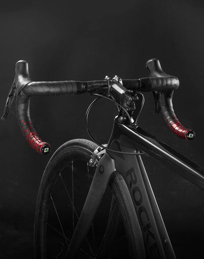 ROCKBROS Bicycle Handlebar Tape – Non-Slip Shock-Absorbing Curved Bar Straps for Road Bikes
