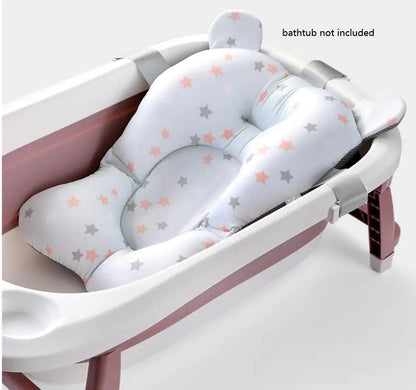 Non-Slip Baby Bath Cushion – Newborn Safety Support Pad & Soft Bathtub Mat