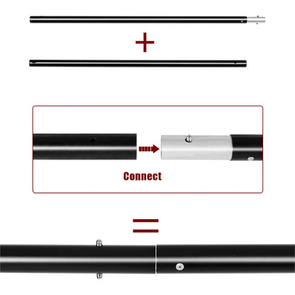 Photography Backdrop Stand Kit - Adjustable Photo Studio Background Support System with Carry Bag for Green Screen & Backdrops
