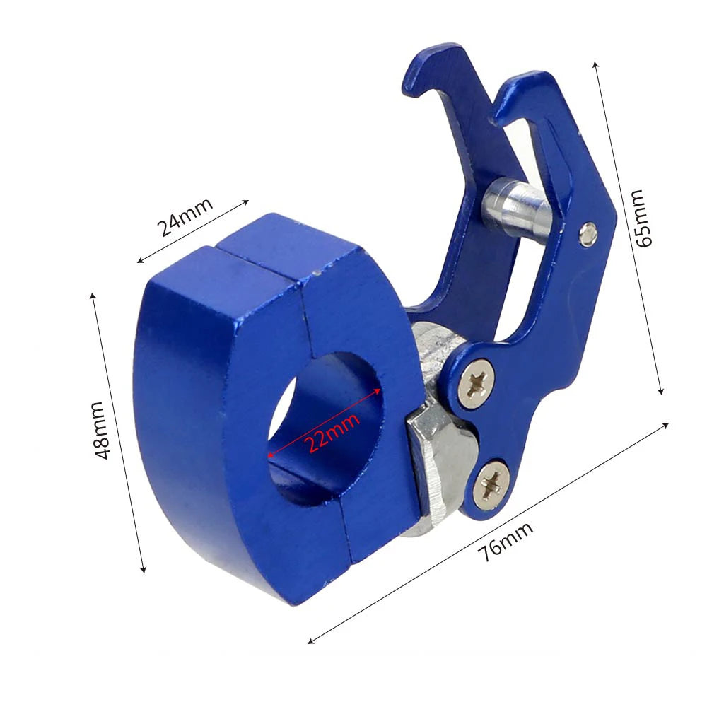 Aluminum Alloy Bag & Helmet Hanger — Motorcycle & Bicycle Hook, Easy-Install, 4 Colors