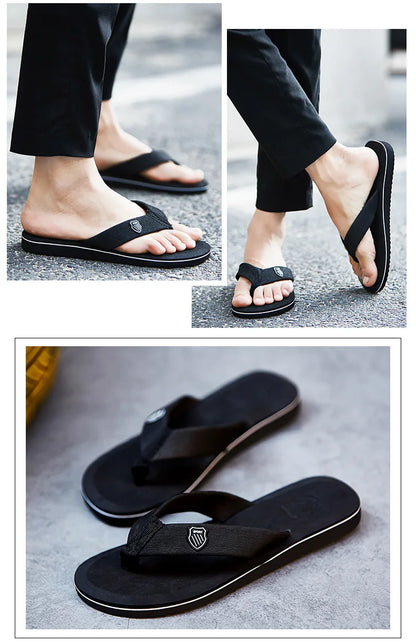 Men's Summer Sandals – High-Quality Anti-Slip Flip Flops, Casual Beach Shoes, Zapatos Hombre Slippers