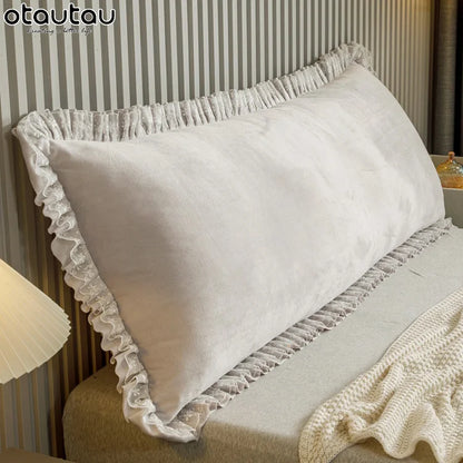 OTAUTAU Bed Headboard Pillowcase - Rectangle Long Body Pillow Cover for Headboard, Sofa & Bedding Decor KD012