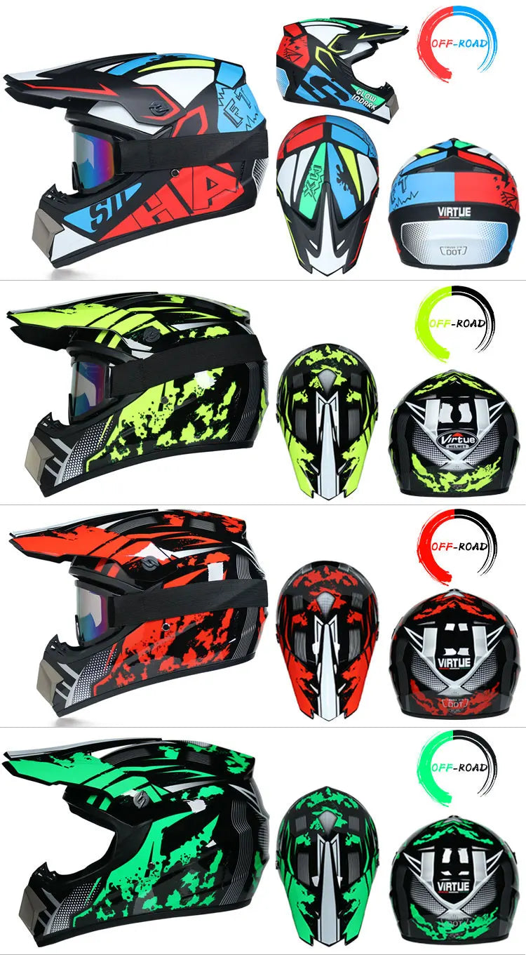 Children's Off-Road Motorcycle Helmet - Bike Downhill AM DH Cross & Motocross Capacete Casco for Kids