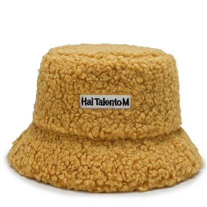 Unisex Winter Fleece Bucket Hat – Warm Cold-Resistant Fashionable Fisherman Cap with Sunshade