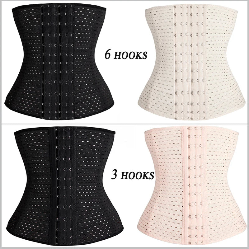 Plus Size XS-5XL Steel Boned Waist Trainer Corset for Women – Postpartum Shapewear Bustier Cinta Modeladora