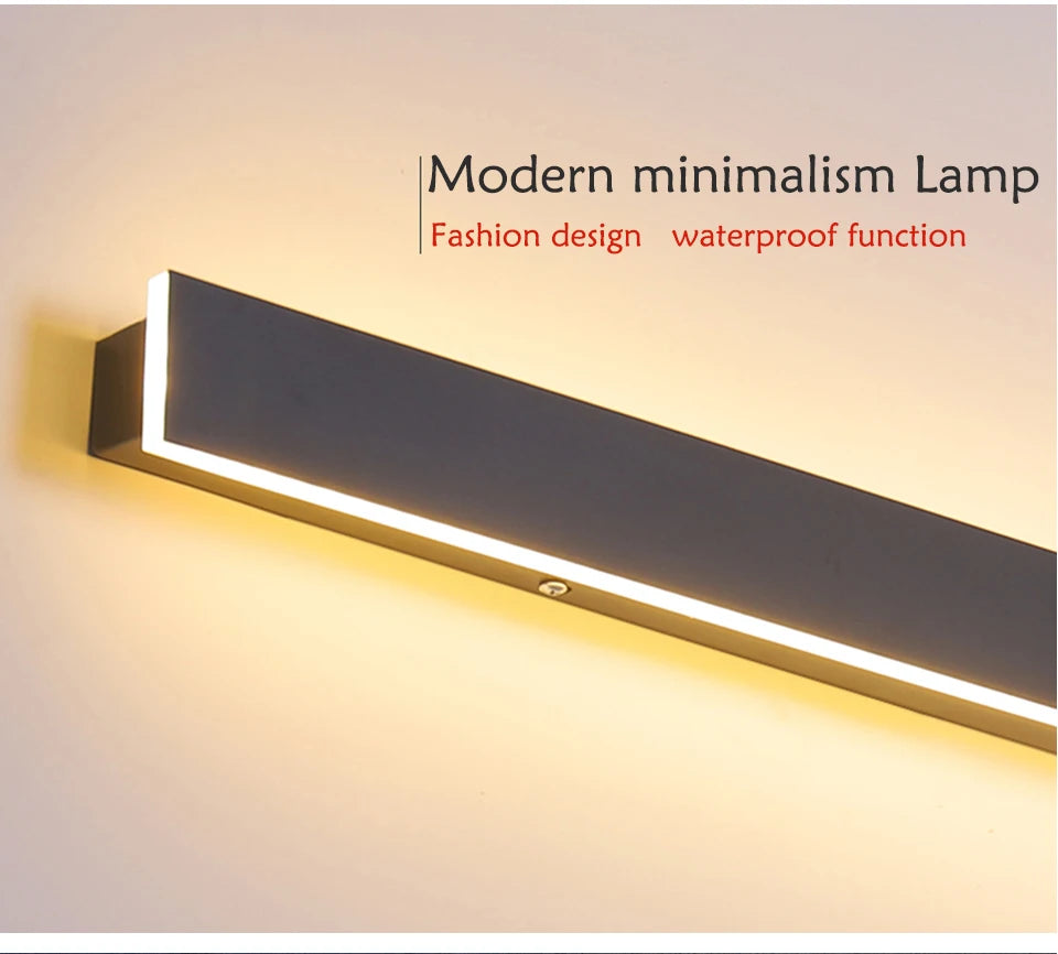 LED Outdoor Wall Light – Modern Waterproof IP65 Porch & Patio Lamp, Rainproof Exterior Wall Sconce for Garage & Garden