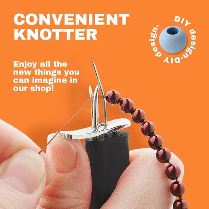 Stringing Beads Knotting Tool | Beading DIY Jewelry Fast Knotter | Pearl & Agate Bracelet Accessories | Easy Stringing for Loose Beads