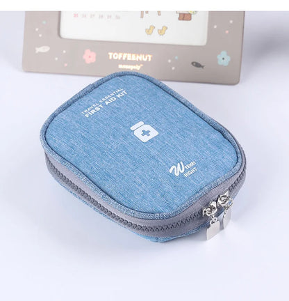Mini Portable Medicine Storage Bag — Travel First Aid Organizer for Camping, Emergency, and Survival, Pill Case