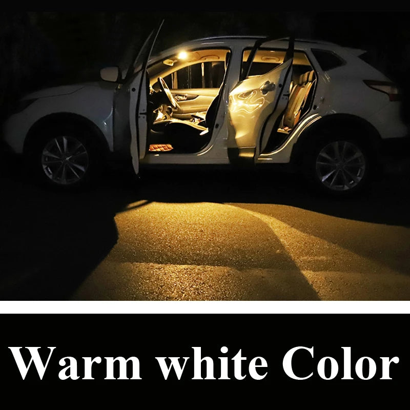 14Pcs CANBUS LED Interior Light Kit - Compatible with Toyota Camry XV40 2007–2011 Dome, Reading & Trunk Lamps