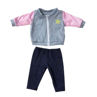 18-Inch Girl Doll Winter Coat — 43cm Baby Doll Jacket Outfit for Dressing