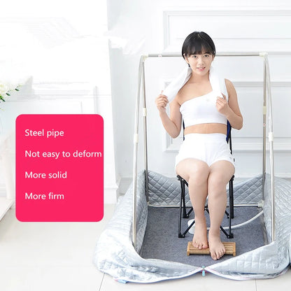 Portable Home Steam Sauna – 4L 2000W Spa Steam Bath Box with Stainless Steel Support, EU Plug