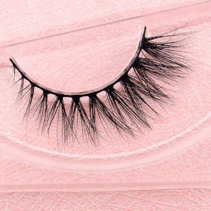 Visofree 3D Mink Eyelashes – Thick Handmade Full Strip Cruelty-Free False Lashes for Makeup M56