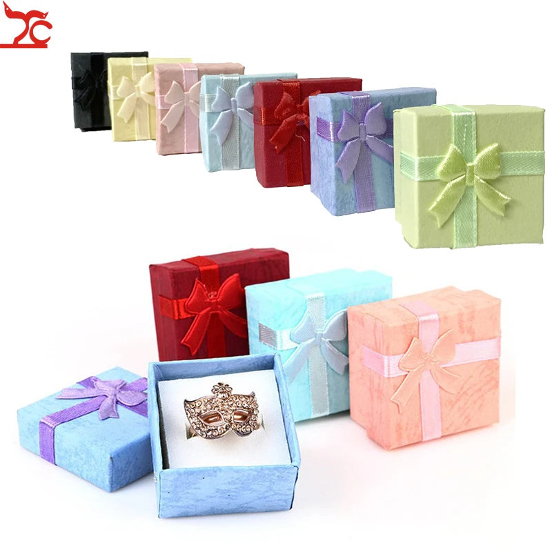 12/24/36pcs Ring & Earring Storage Boxes — High-Quality Paper Jewelry Gift Packaging Container Display