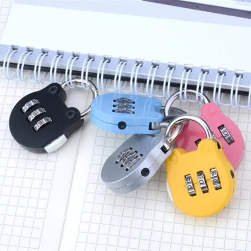 KK&FING 3-Digit Combination Padlock – Luggage, Gym Locker, and Drawer Safe Lock for Travel and Security
