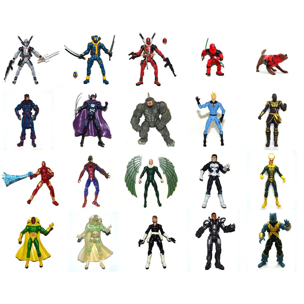 MU Universe 3.75" Action Figure - Warmachine, Human Torch, Spidey, Vision, Deadpool & Dogpool Collectible Figures