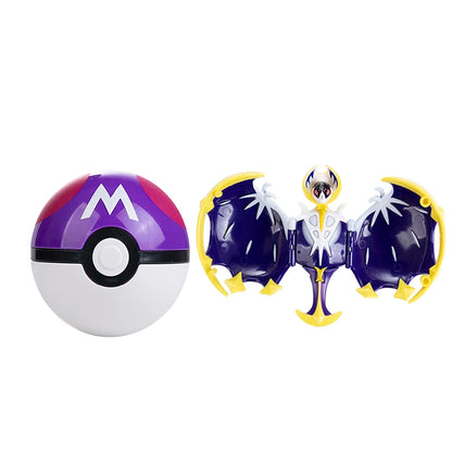 Genuine Pokémon Action Figures Set with Original Box – Pikachu, Charizard, Greninja, Pokéball Deformation Model Toys Gift