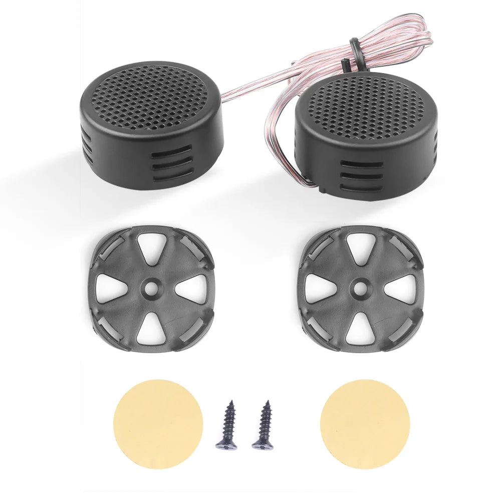 2X Car Mini Dome Tweeter Speakers – Universal High Efficiency, Super Power Loud Audio Sound for Car Tweeters