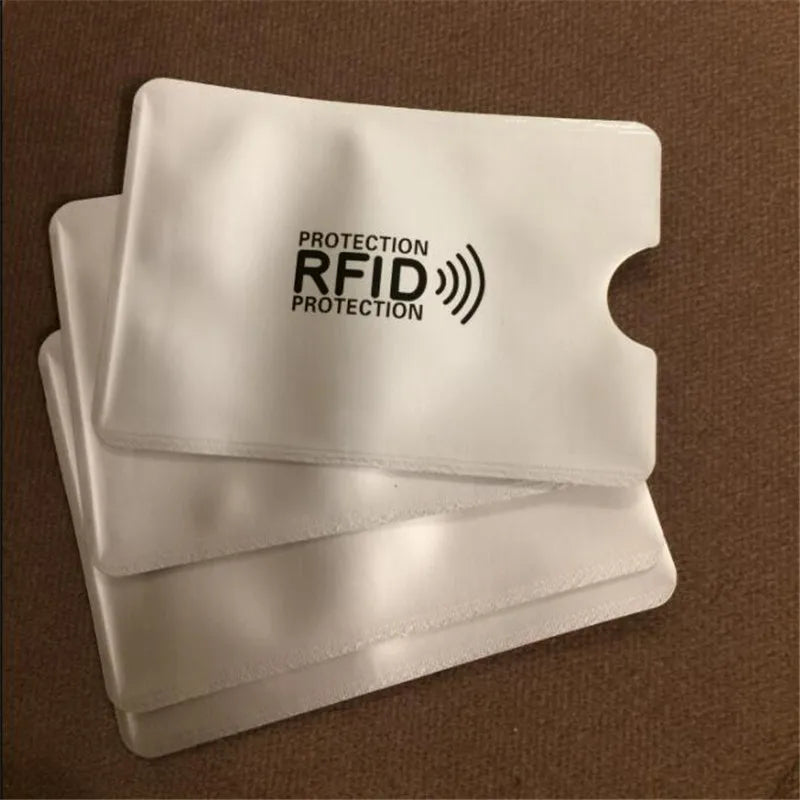 20PCS RFID Card Holder Sleeves - NFC Blocking Aluminum Metal Credit Card Protector Case