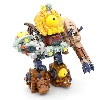 5-in-1 Plants vs Zombies Boss Robot Action Figure Set – PVC Educational Toy Gift for Kids