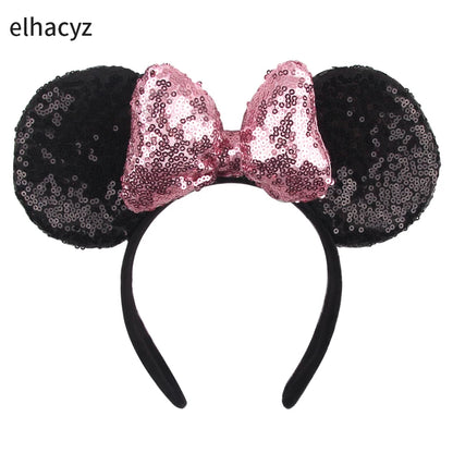 Big Classic Polka Dot Bow Minnie Mouse Ears Headband – Festival & Party Hairband for Women & Girls, Disney Trip Accessories