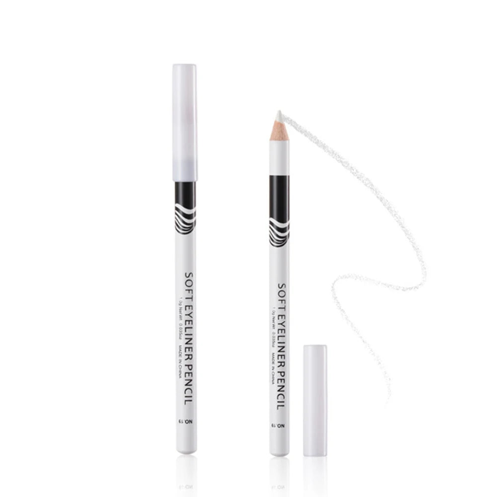 Waterproof White Eyeliner Pencil – Quick-Dry, Long-Lasting No-Bloom Eye Liner Pen for Professional Makeup
